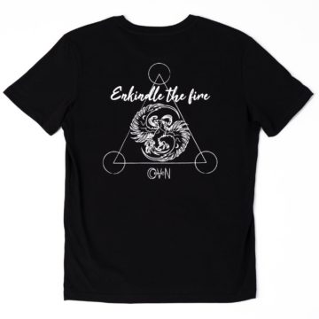 T-shirt CoVeN élément noir feu dos